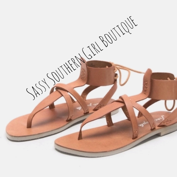 🆕⭐ Free People Burnt Tan Leather Sandals - Picture 11 of 15